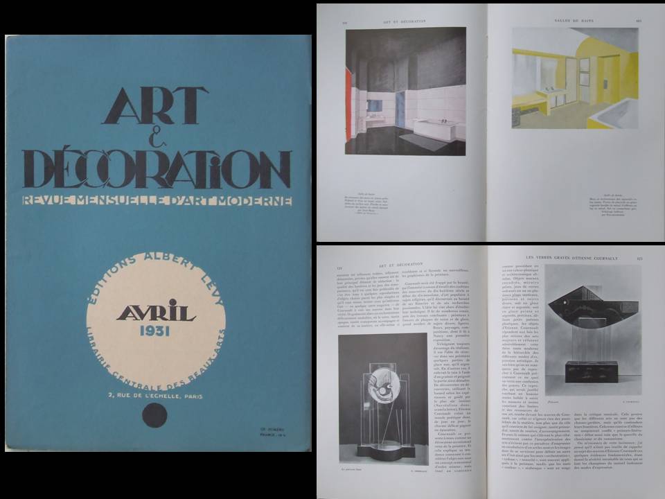 ART ET DECORATION AVRIL 1931 ETIENNE COURNAULT, SALLE DE BAIN, CHAREAU, PERRIAND [Bon] [Couverture souple]