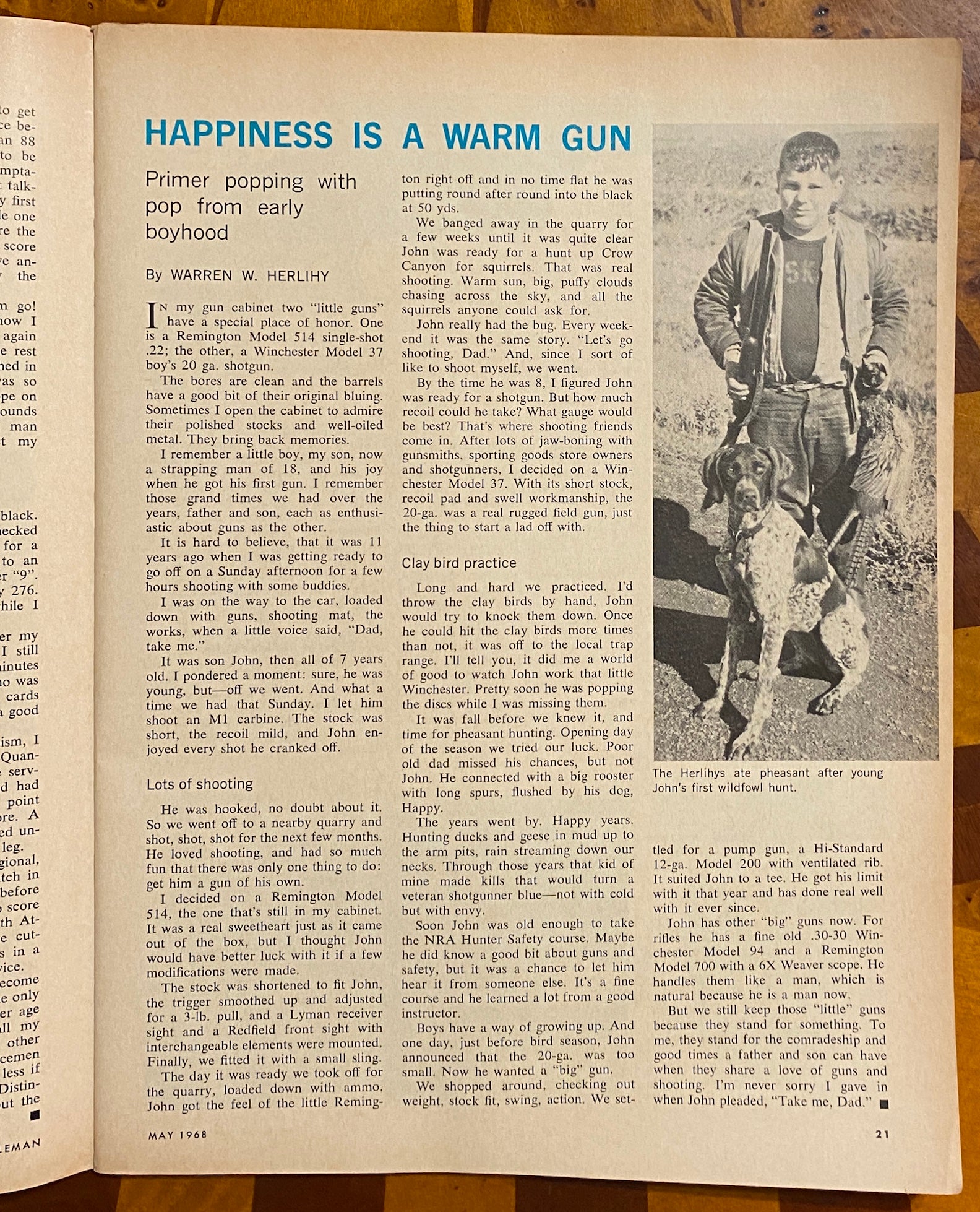 THE BEATLES]. "Happiness is a Warm Gun" -- COMPLETE YEAR (12 ISSUES) OF THE  1968 "AMERICAN RIFLEMAN" MAGAZINE, including the infamous May issue which  was the inspiration for John Lennon's song of