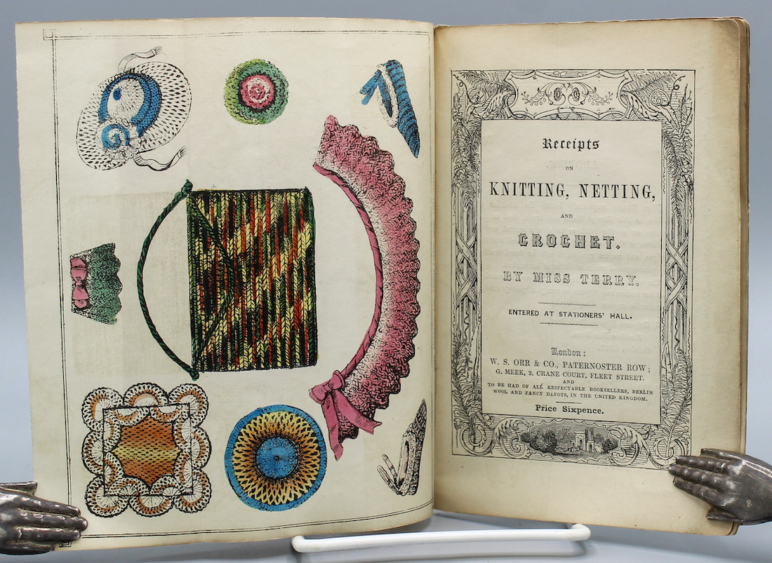 Receipts on Knitting, Netting, and Crochet. By Miss Terry. by Terry