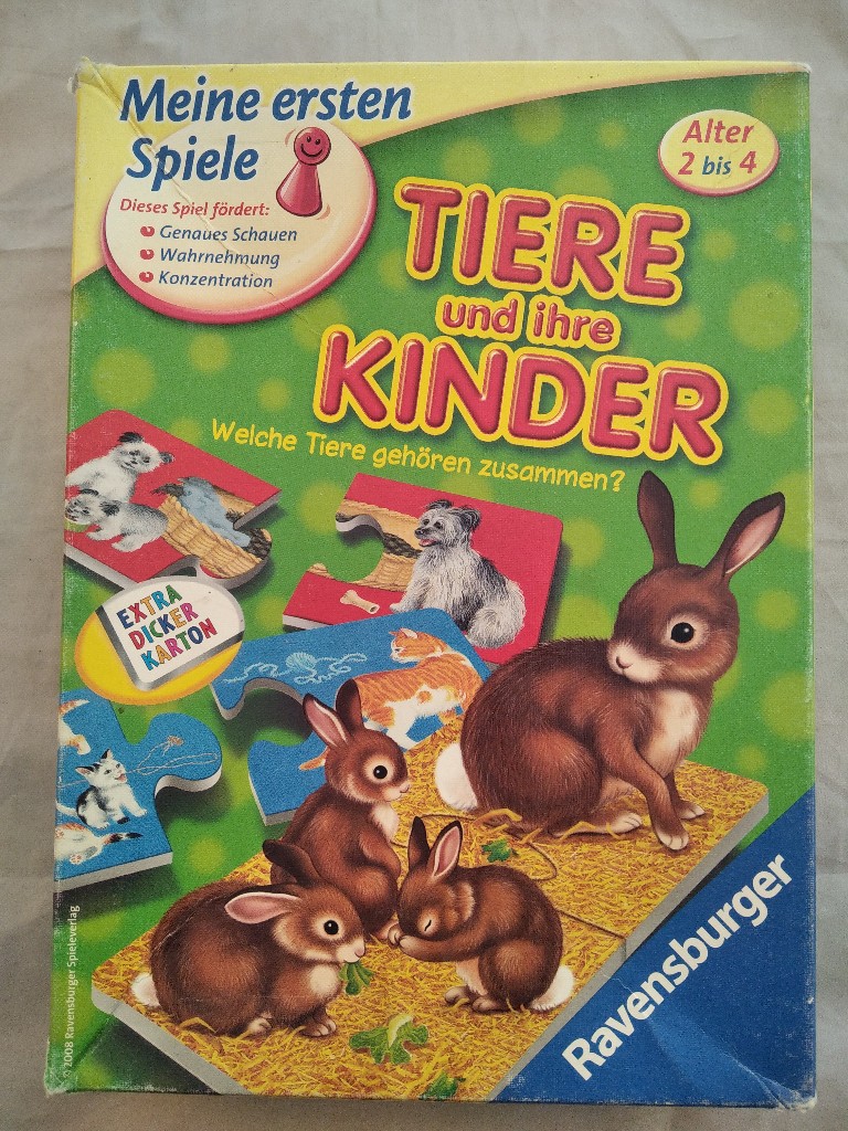 Tiere und ihre Kinder - Welche Tiere gehören zusammen? [Lernspiel] Achtung: Nicht geeignet für Kinder unter 3 Jahren. - Muller, Gerda