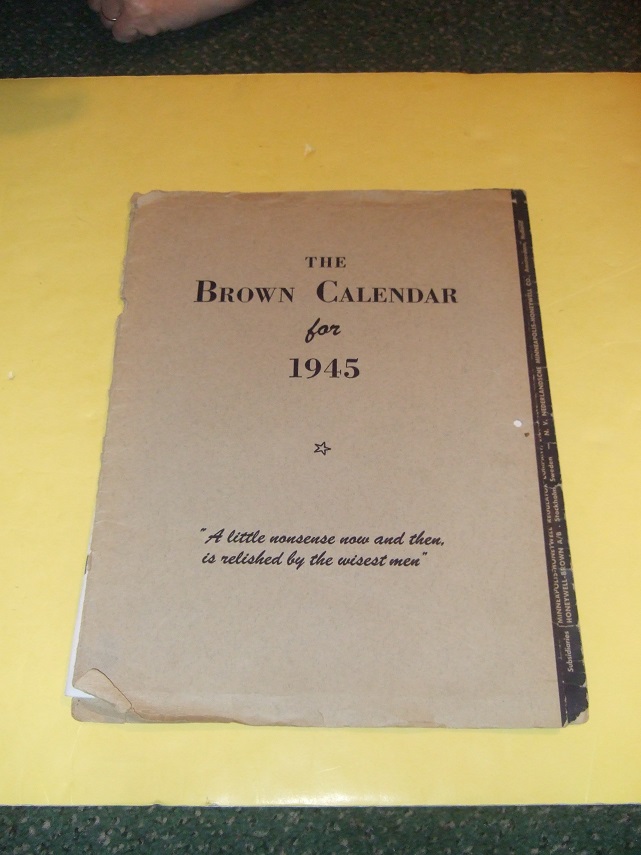 The Brown Calendar for 1945 ( Illustrated By Bill Eddy / The Brown Instrument Company