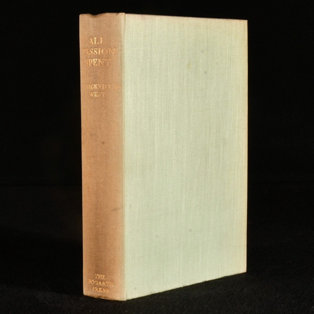 All Passion Spent by Vita SackvilleWest Very Good Indeed Cloth (1931