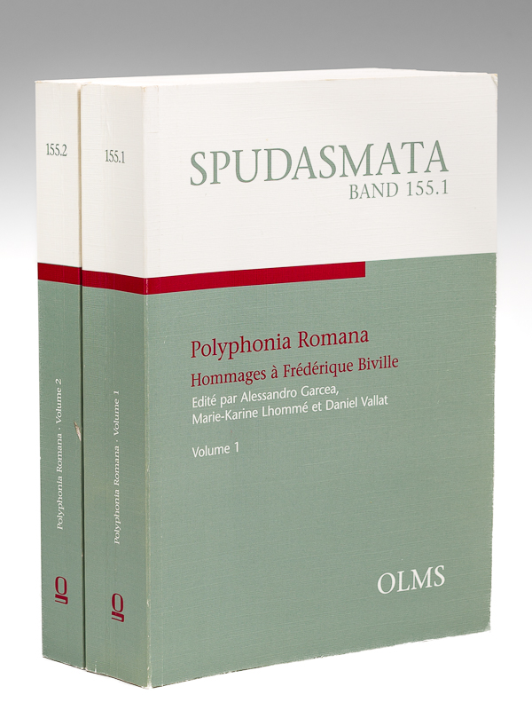 Polyphonia Romana. Hommages à Frédérique Biville (2 Tomes - Complet) LHOMME, Marie-Karine ; GARCEA, Alessandra ; VALLAT, Daniel [ ] [Softcover]