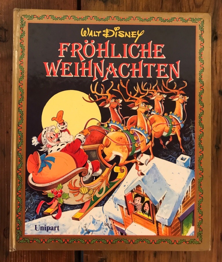 Fröhliche Weihnachten; Inhalt: Die Werkstatt des Weihnachtsmanns, Das Entlein und das Weihnachstfest der armen Kinder, Der Weihnachtsbaum von Ahörnchen und Behörnschen, Die Weihnachtsnacht, Plutos Pullover, Peter Pan und der geraubte Weinachtsmann, Micky's Weihnachtserzählung, Ein Unfall und seine Folgen, Die siebe Zwerge und der Brief an den Weihnachtsmann - Disney, Walt