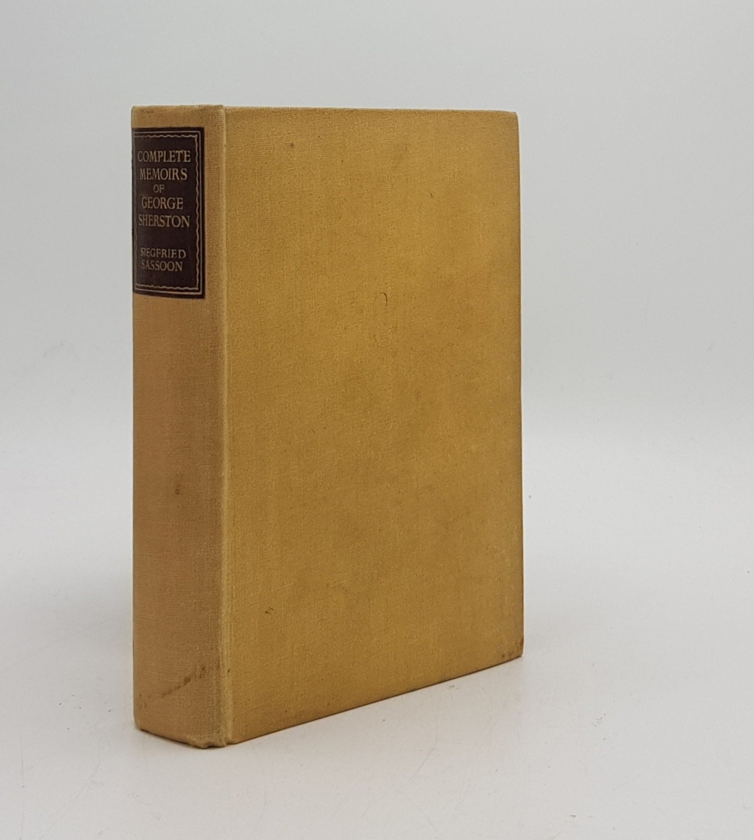 THE COMPLETE MEMOIRS OF GEORGE SHERSTON by SASSOON Siegfried | Rothwell ...