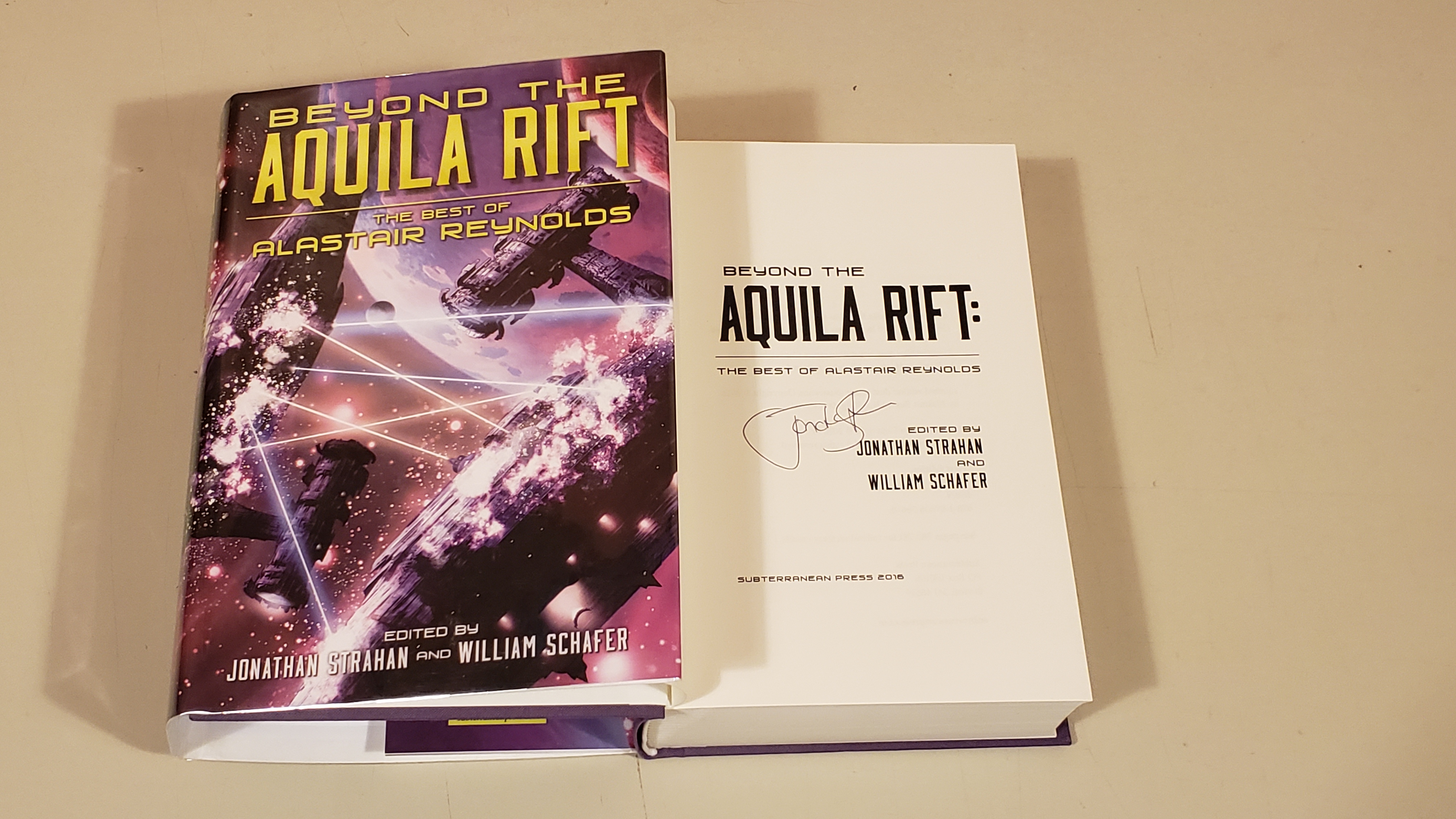 Beyond The Aquila Rift: The Best Of Alastair Reynolds: Signed by