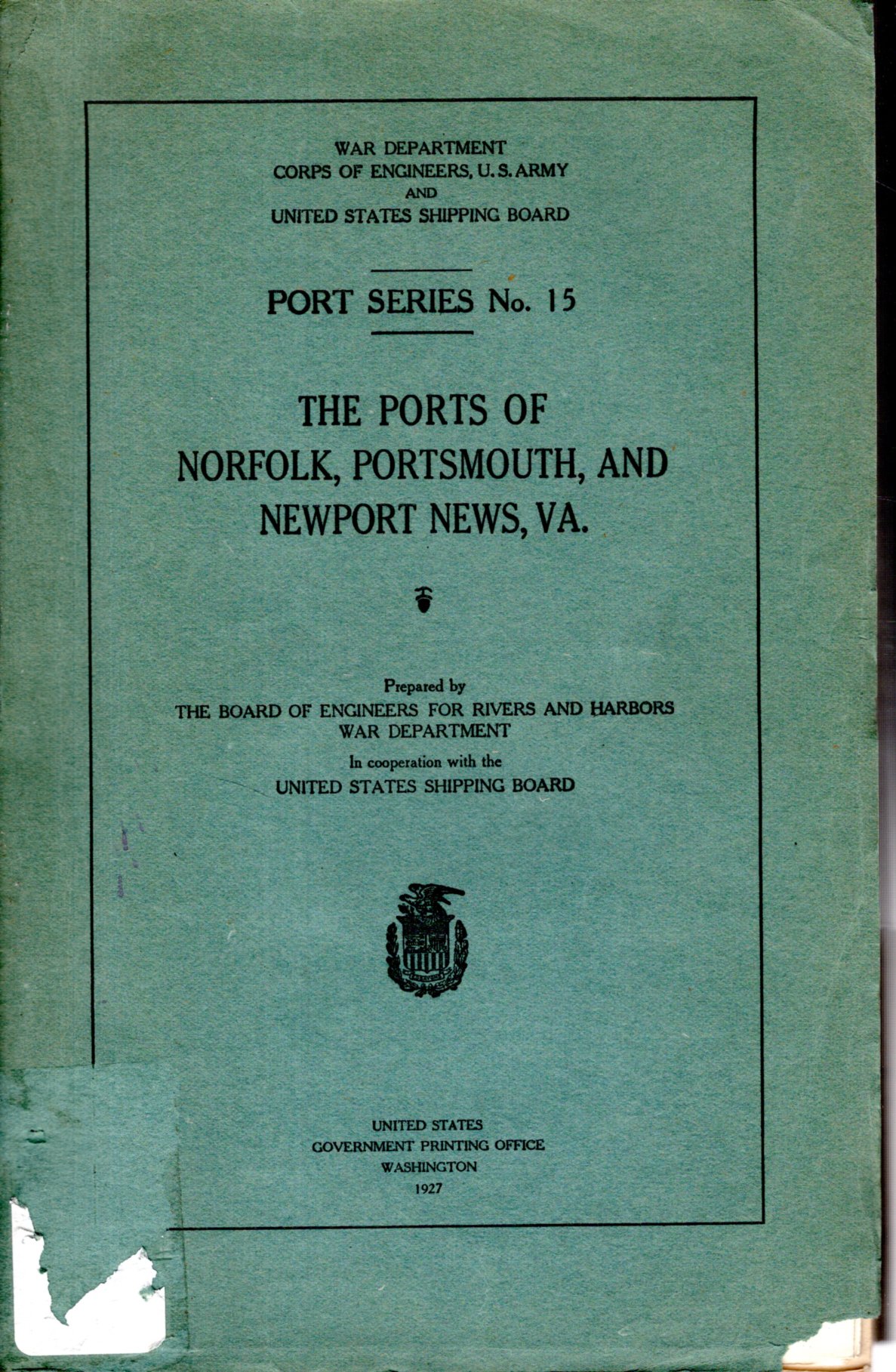 The Ports of Norfolk Portsmouth and Newport News VA (Virginia