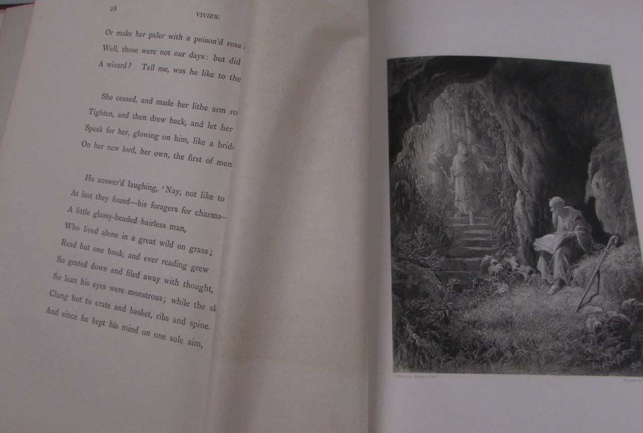 Vivien, by Alfred Tennyson, Illustrated by Gustave Dore by Tennyson Alfred Good Hardcover (1868