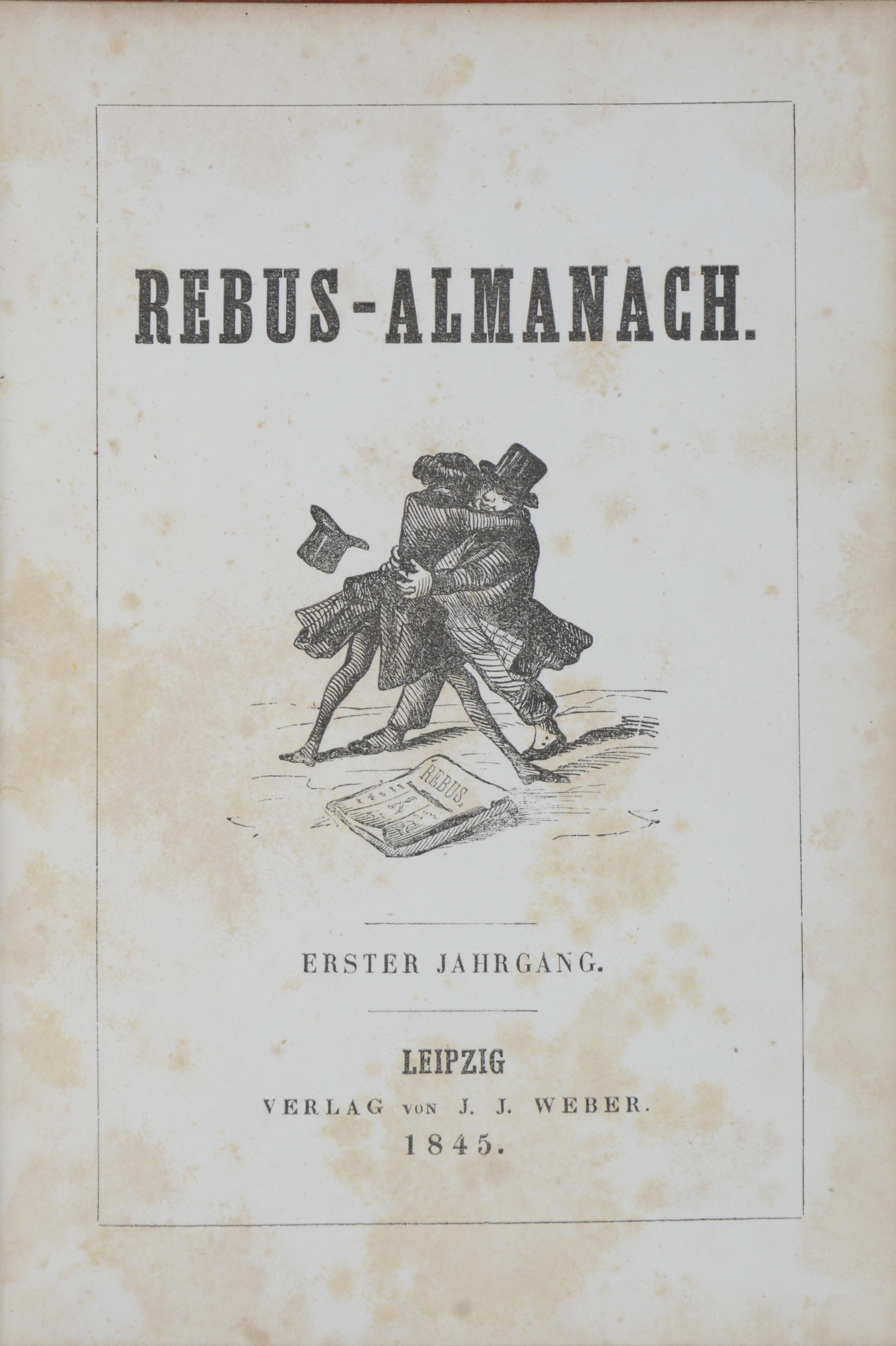 Rebus-Almanach. Erster Jahrgang. by BILDERRÄTSEL -: (1845 ...