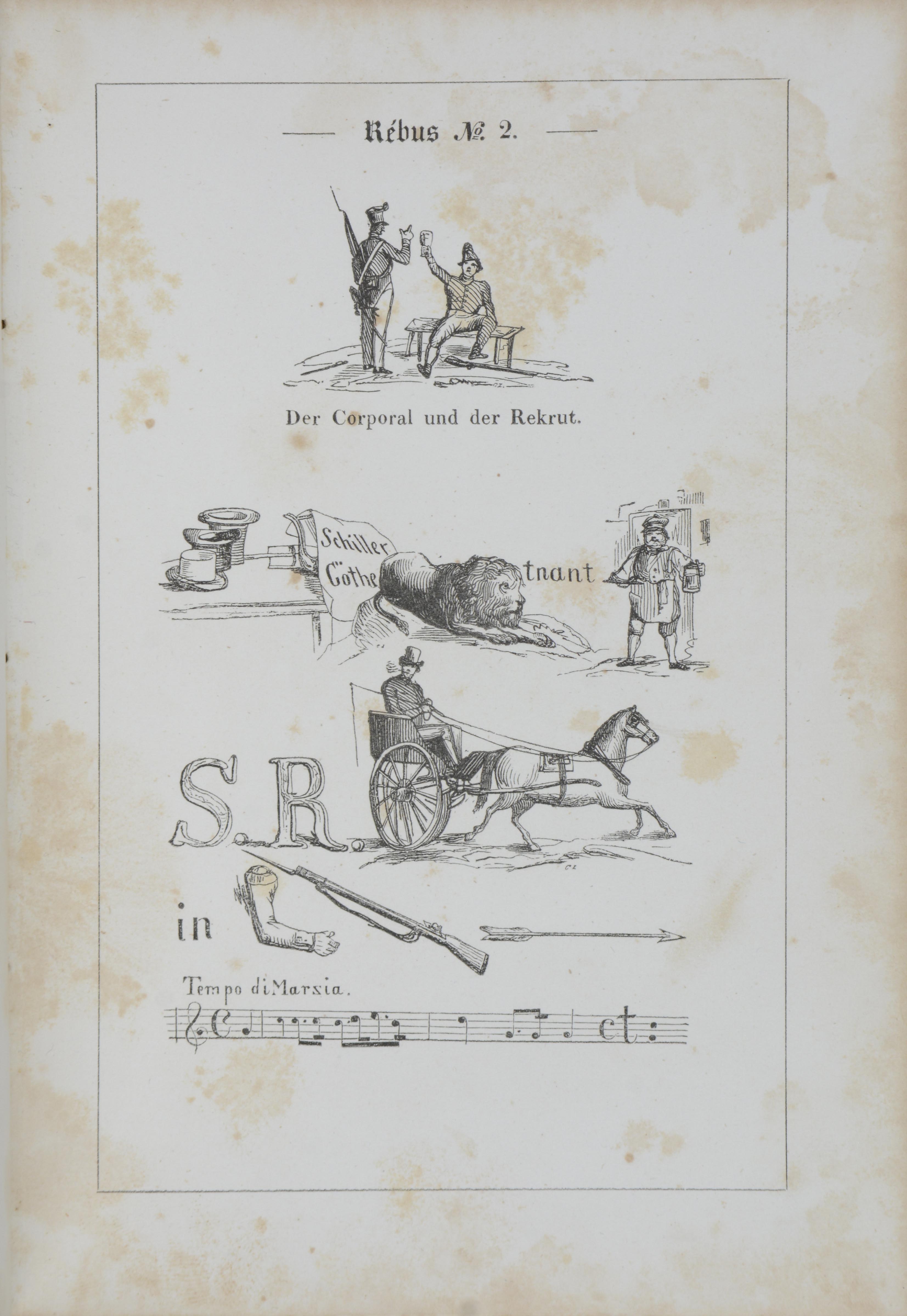 Rebus-Almanach. Erster Jahrgang. by BILDERRÄTSEL -: (1845 ...