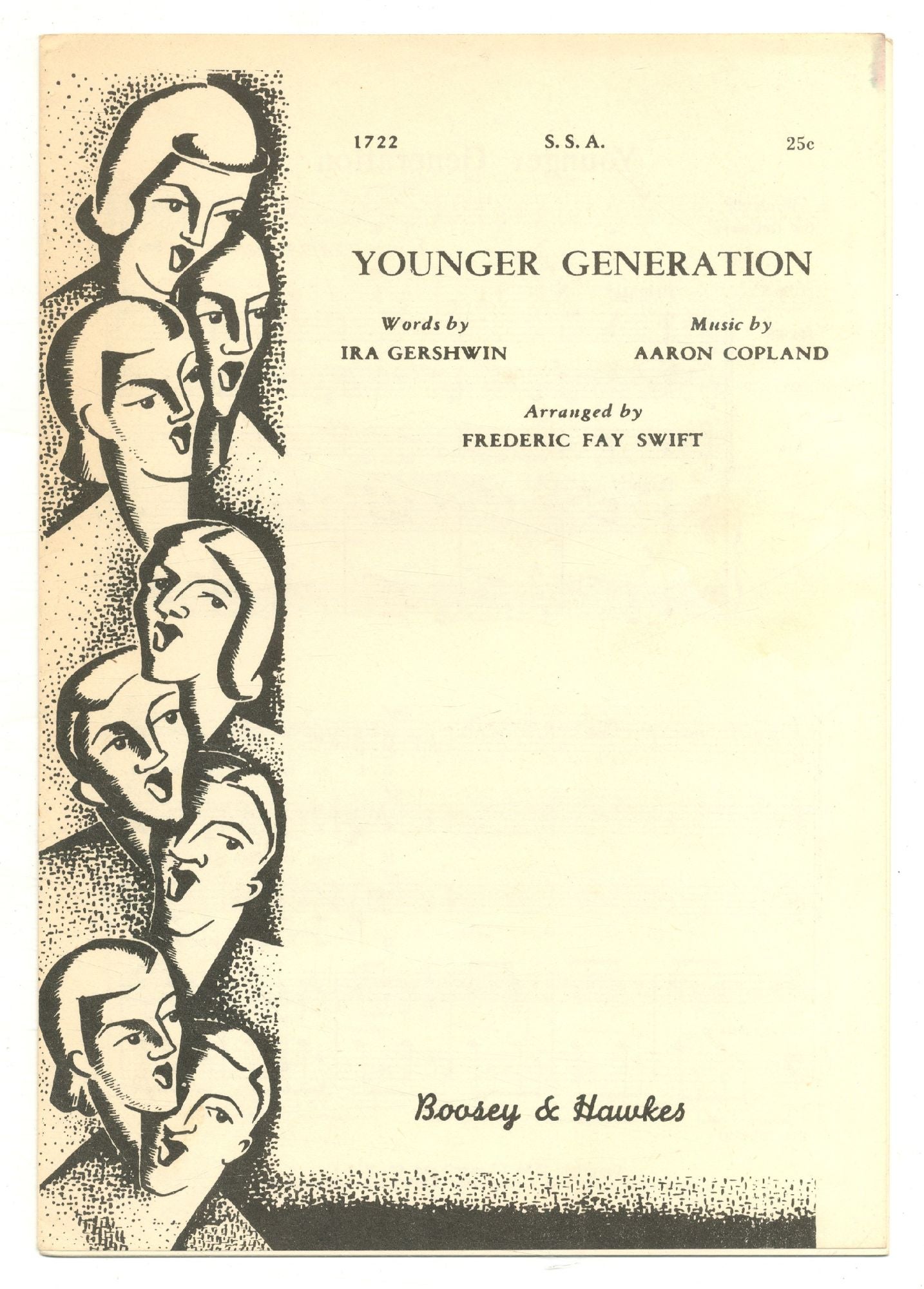 [Sheet music]: Younger Generation GERSHWIN, Ira, Aaron Copeland [Fine] [Softcover]