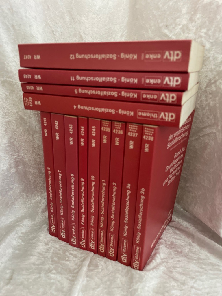 Handbuch der empirischen Sozialforschung, 14 Bände (= alles) (= dtv Wissenschaftliche Reihe) - René, König