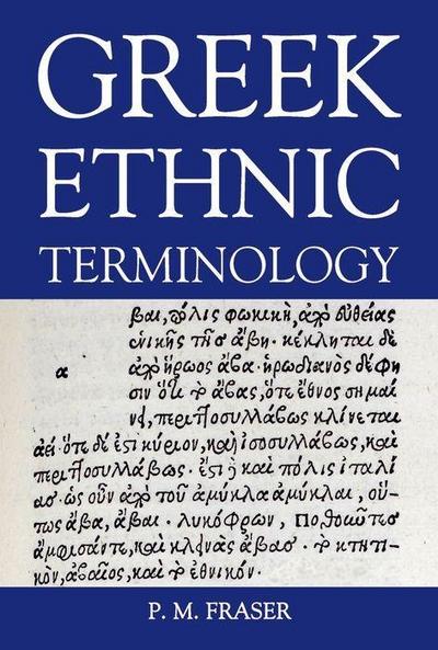 Greek Ethnic Terminology - P. M. Fraser