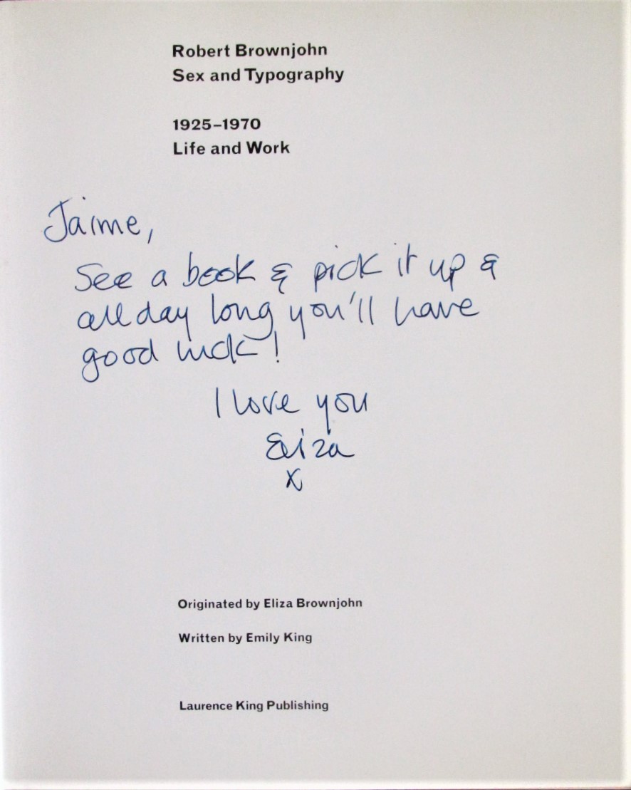 Robert Brownjohn Sex and Typography by King, Emily and Eliza