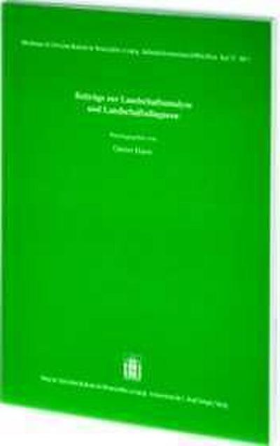 Beiträge zur Landschaftsanalyse und Landschaftsdiagnose : Abhandlungen der Sächsischen Akademie der Wissenschaften zu Leipzig. Mathematisch - naturwissenschaftliche Klasse 59.1 - Günter Haase