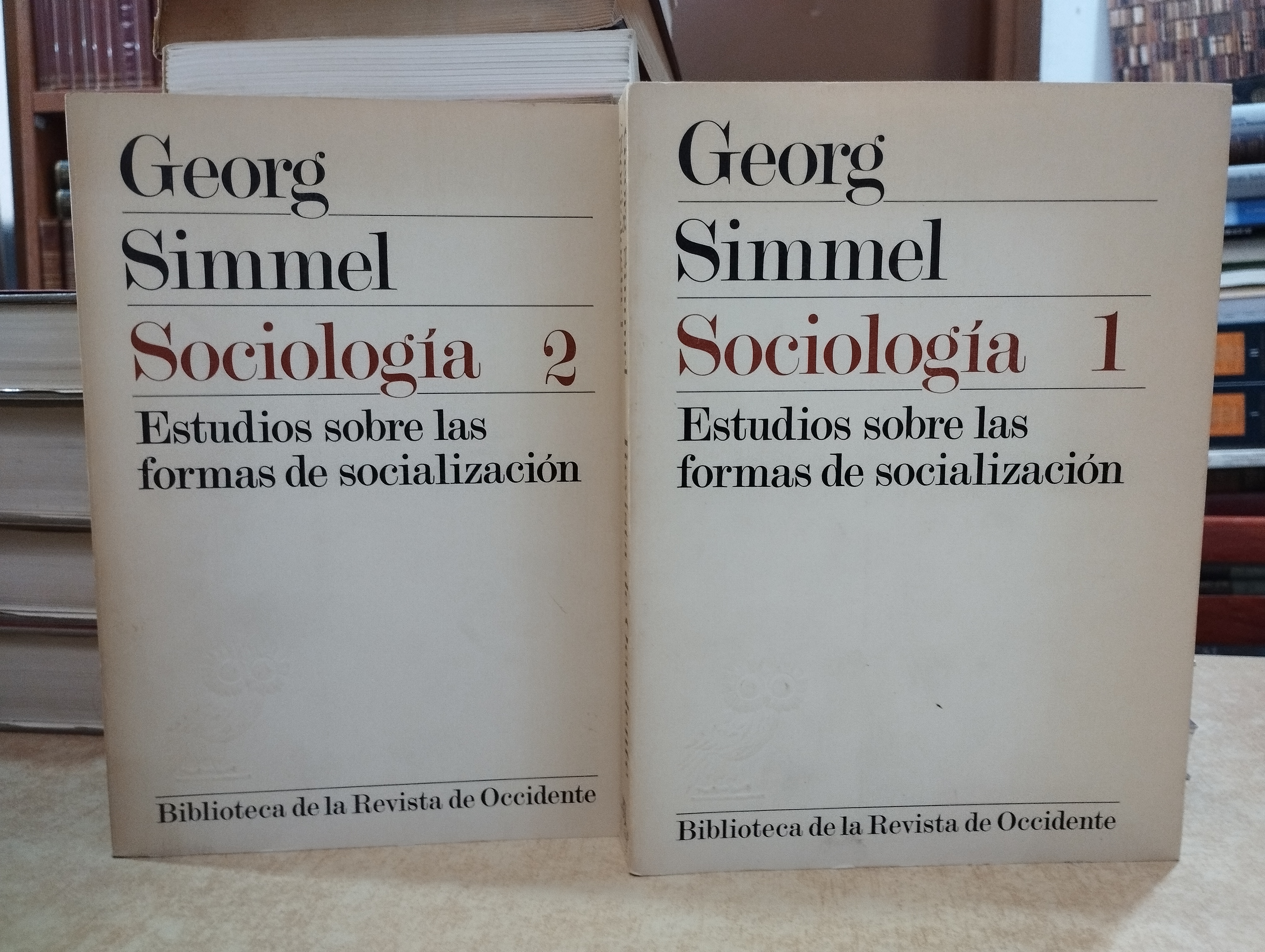 SOCIOLOGÍA Estudios sobre las formas de socialización. 2 vols. - SIMMEL, GEORG.