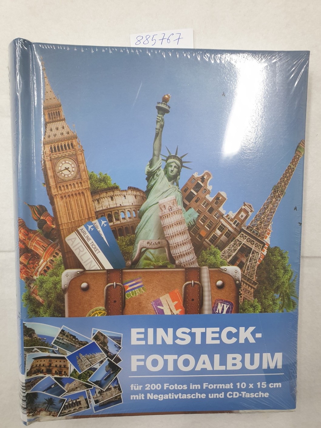 EinsteckFotoalbum für 200 Fotos (Design Reisen) Einsteckfotoalbum im