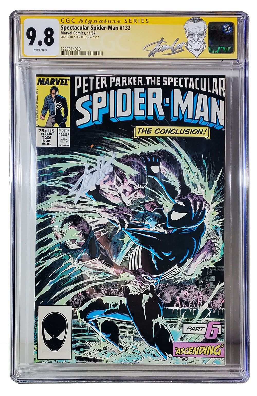 Spectacular Spider-Man #132 CGC Signature Series 9.8 Signed Spectacular Spider-Man #132 CGC Signature Series 9.8 Signed