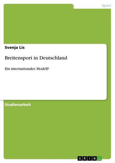 Breitensport in Deutschland - Svenja Lis