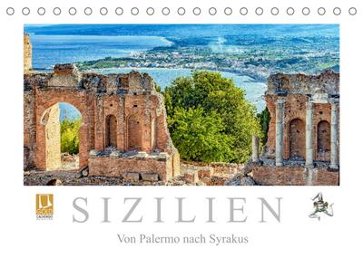 Sizilien - Von Palermo nach Syrakus (Tischkalender 2023 DIN A5 quer) - Dieter Meyer