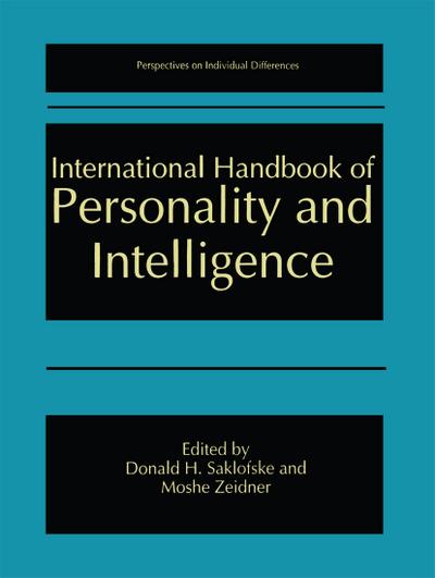 International Handbook of Personality and Intelligence - Moshe Zeidner