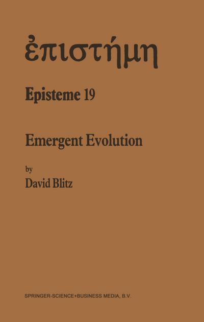 Emergent Evolution - David Blitz