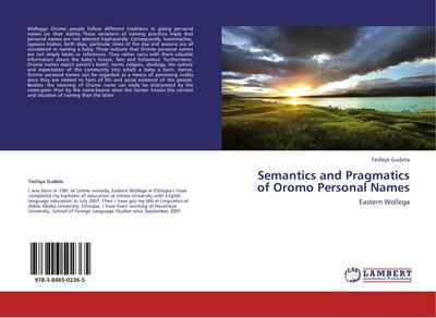 Semantics and Pragmatics of Oromo Personal Names - Tesfaye Gudeta