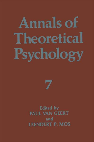 Annals of Theoretical Psychology - Leendert P. Mos