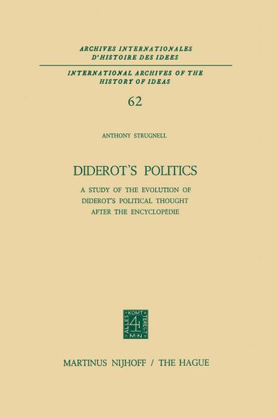Diderot¿s Politics - Antony Strugnell