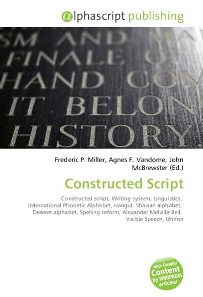 Constructed Script - Frederic P. Miller