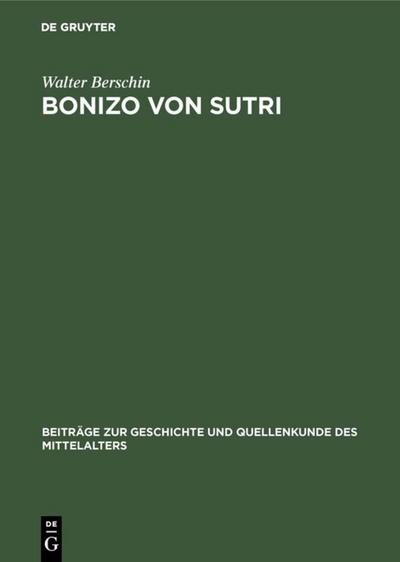 Bonizo von Sutri - Walter Berschin