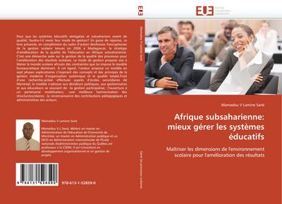 Afrique subsaharienne: mieux gérer les systèmes éducatifs - Mamadou V Lamine Sané