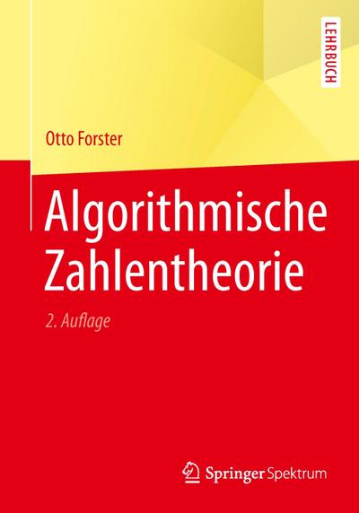 Algorithmische Zahlentheorie - Otto Forster