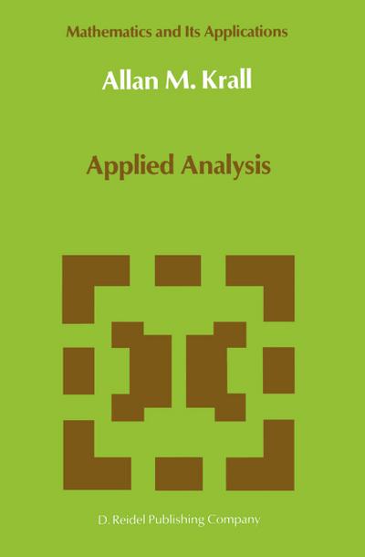 Applied Analysis - A. M. Krall