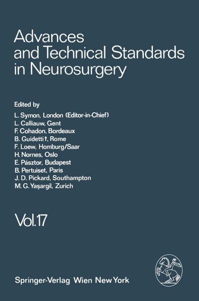 Advances and Technical Standards in Neurosurgery - L. Symon