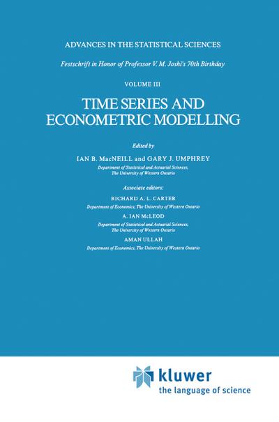 Time Series and Econometric Modelling - G. Umphrey