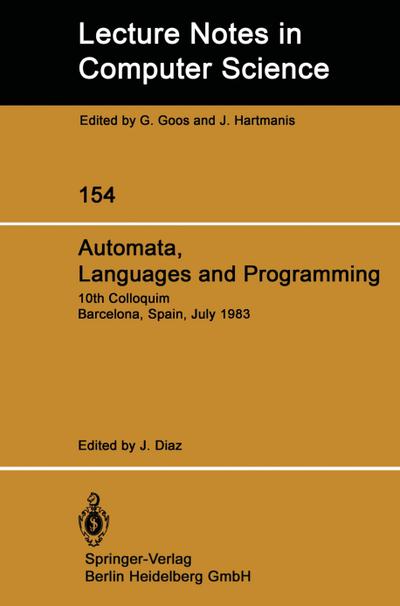 Automata, Languages and Programming - J. Diaz