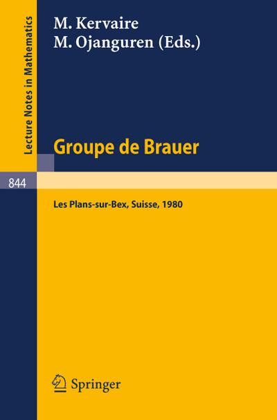 Groupe de Brauer - M. Ojanguren