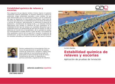 Estabilidad química de relaves y escorias - Luciano Bastías