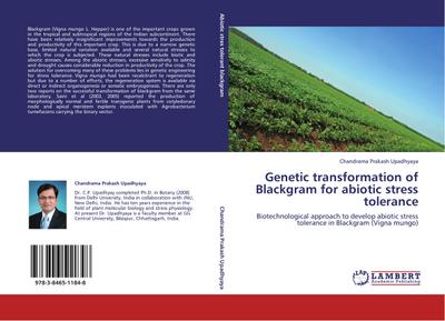 Genetic transformation of Blackgram for abiotic stress tolerance - Chandrama Prakash Upadhyaya