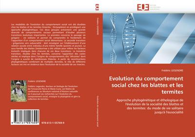 Evolution du comportement social chez les blattes et les termites - Frédéric Legendre