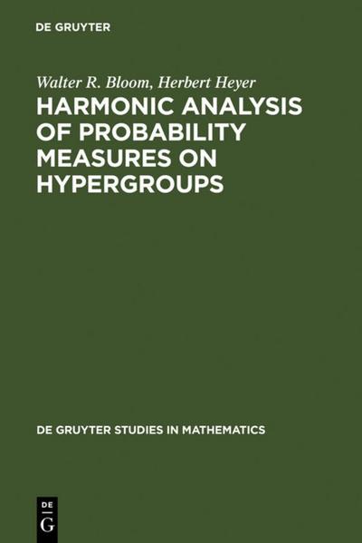 Harmonic Analysis of Probability Measures on Hypergroups - Herbert Heyer