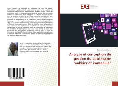 Analyse et conception de gestion du patrimoine mobilier et immobilier - Boris Aristide Akono