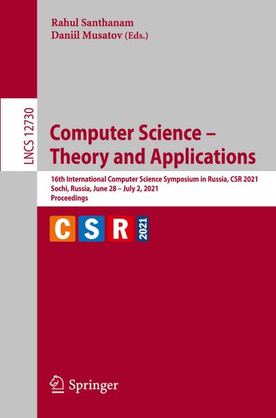 Computer Science ¿ Theory and Applications - Daniil Musatov