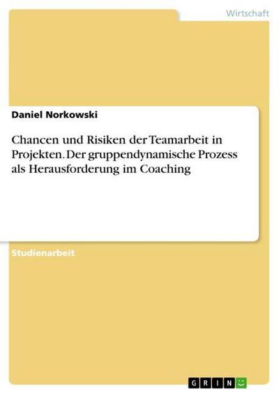 Chancen und Risiken der Teamarbeit in Projekten. Der gruppendynamische Prozess als Herausforderung im Coaching - Daniel Norkowski