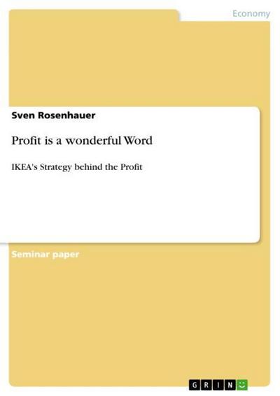 Profit is a wonderful Word - Sven Rosenhauer
