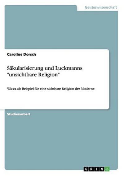 Säkularisierung und Luckmanns 