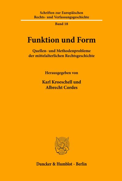 Funktion und Form. - Karl Kroeschell