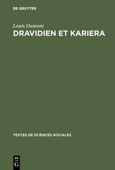 Dravidien et Kariera - Louis Dumont