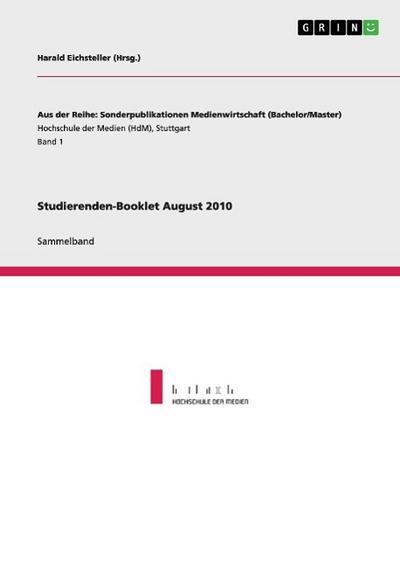 Studierenden-Booklet August 2010 - Harald Eichsteller